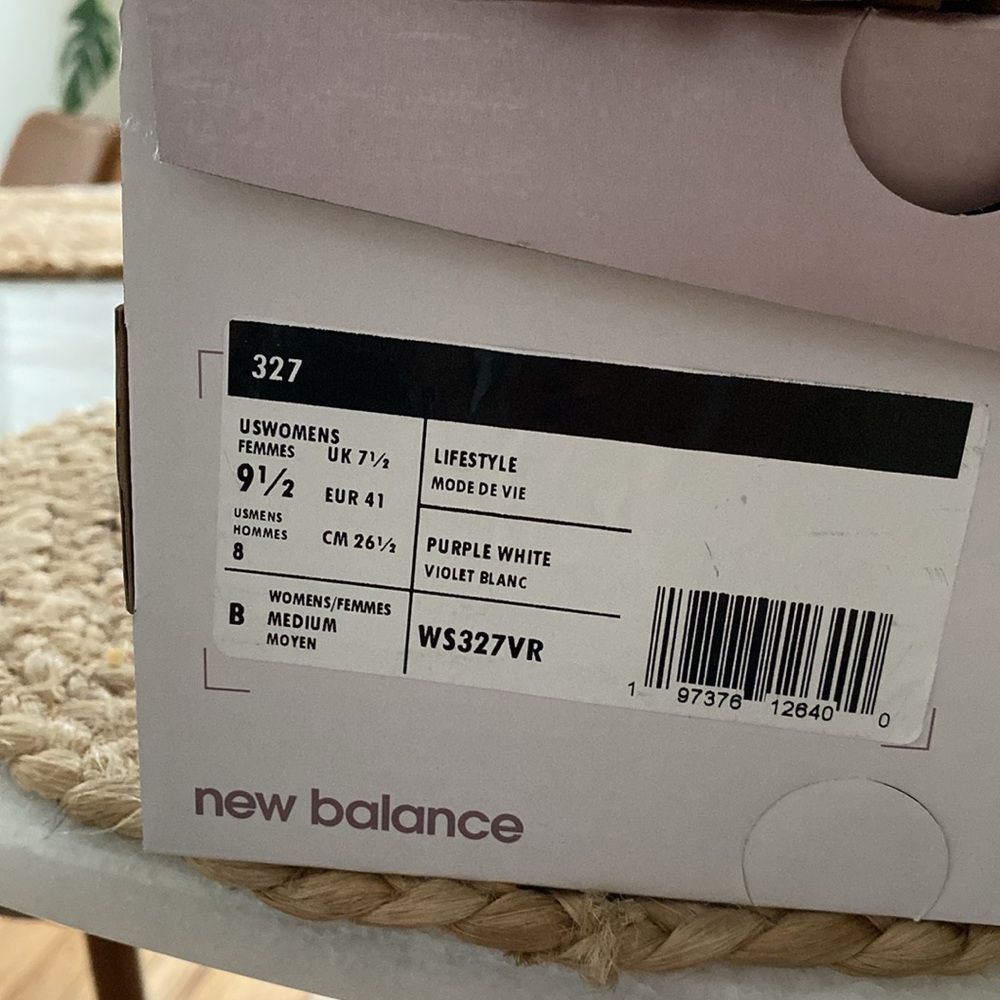 NEW - New Balance X CALIA 327 size 9.5 WS327VR - Lavender/Magenta - Picture 3 of 3